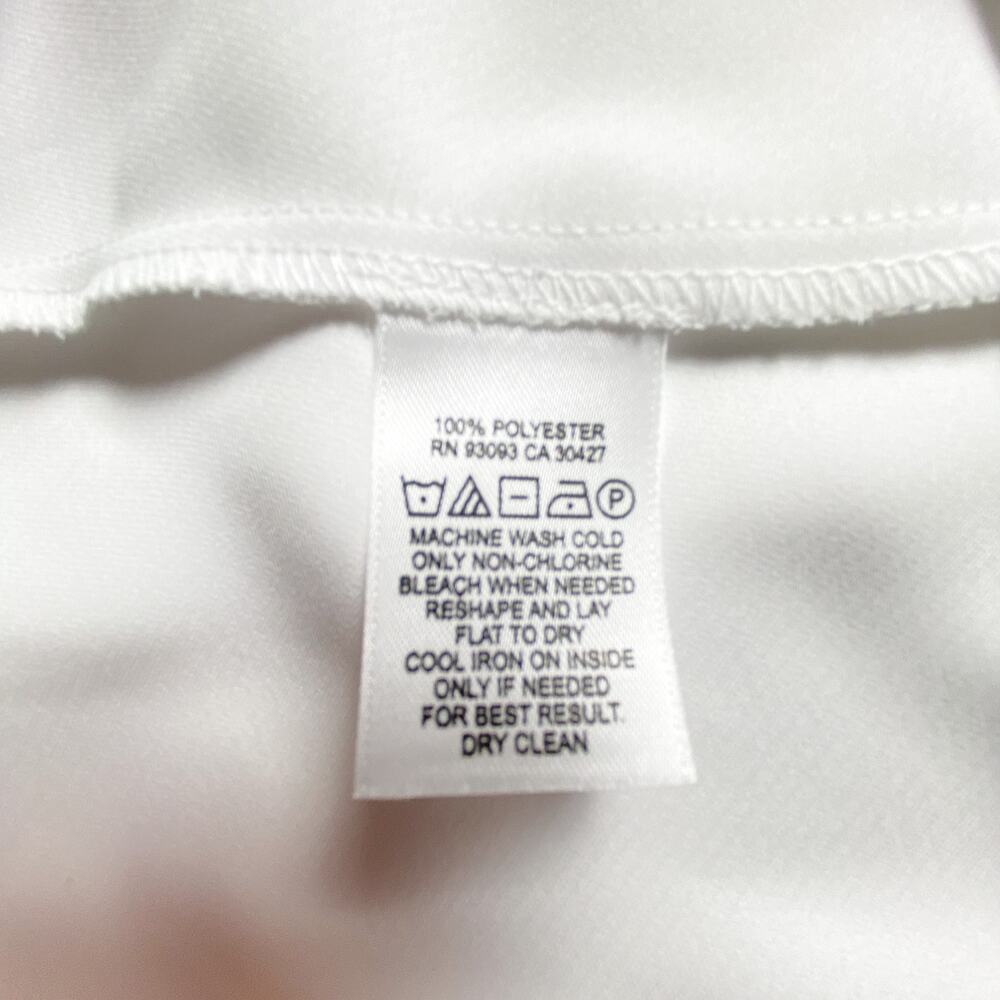 NIC+ZOE White Promenade Top Women XS NWT Asymmetrical Hem - Picture 11 of 11